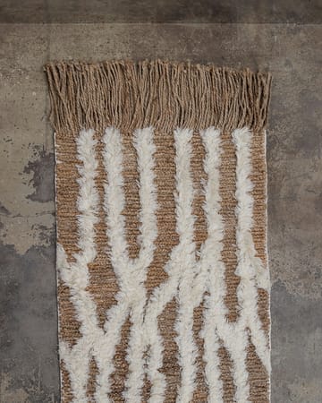 Wahl entrétæppe jute 80x250 cm - Brown-offwhite - Tinted