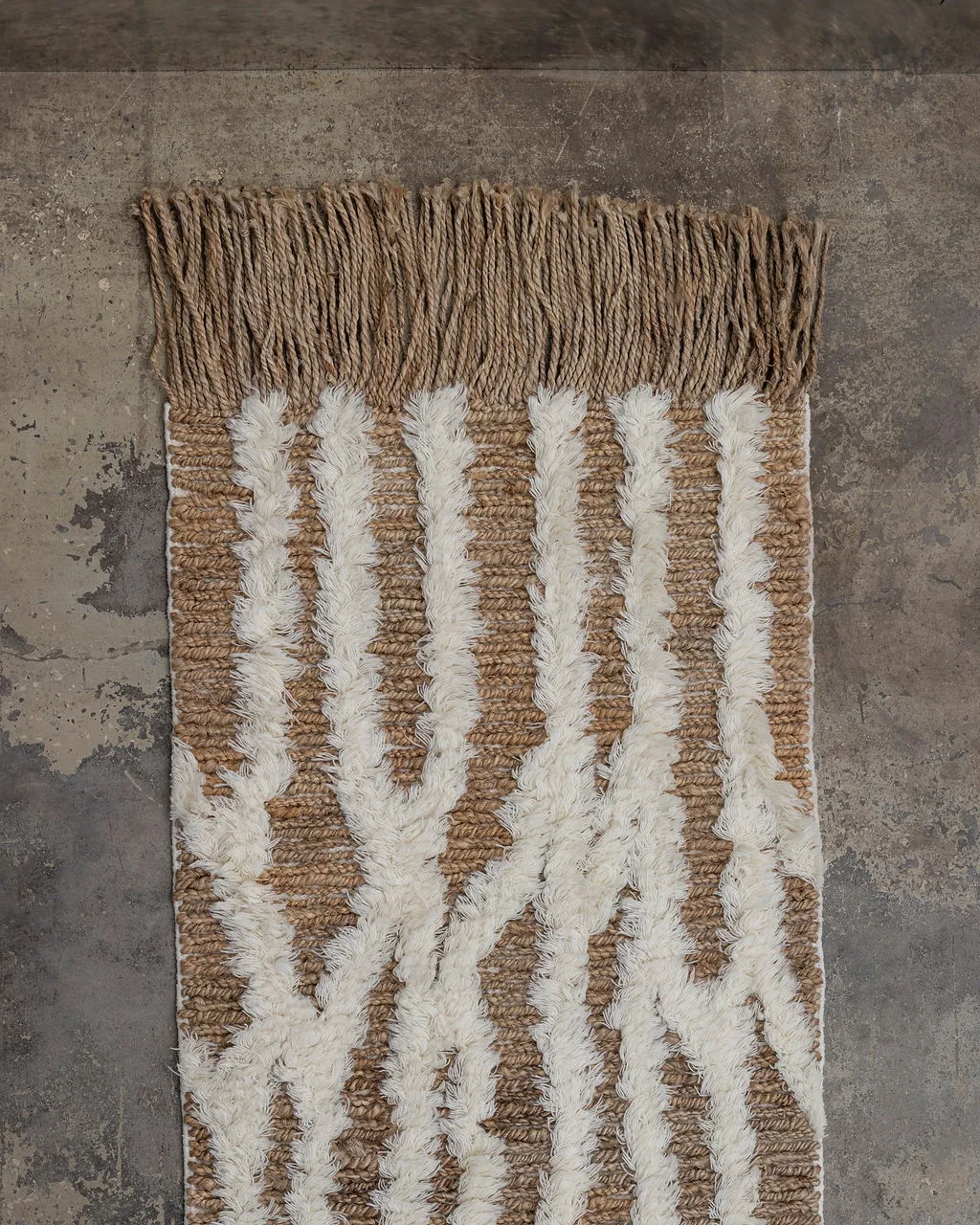 Wahl entrétæppe jute 80x300 cm, Brown-offwhite Tinted