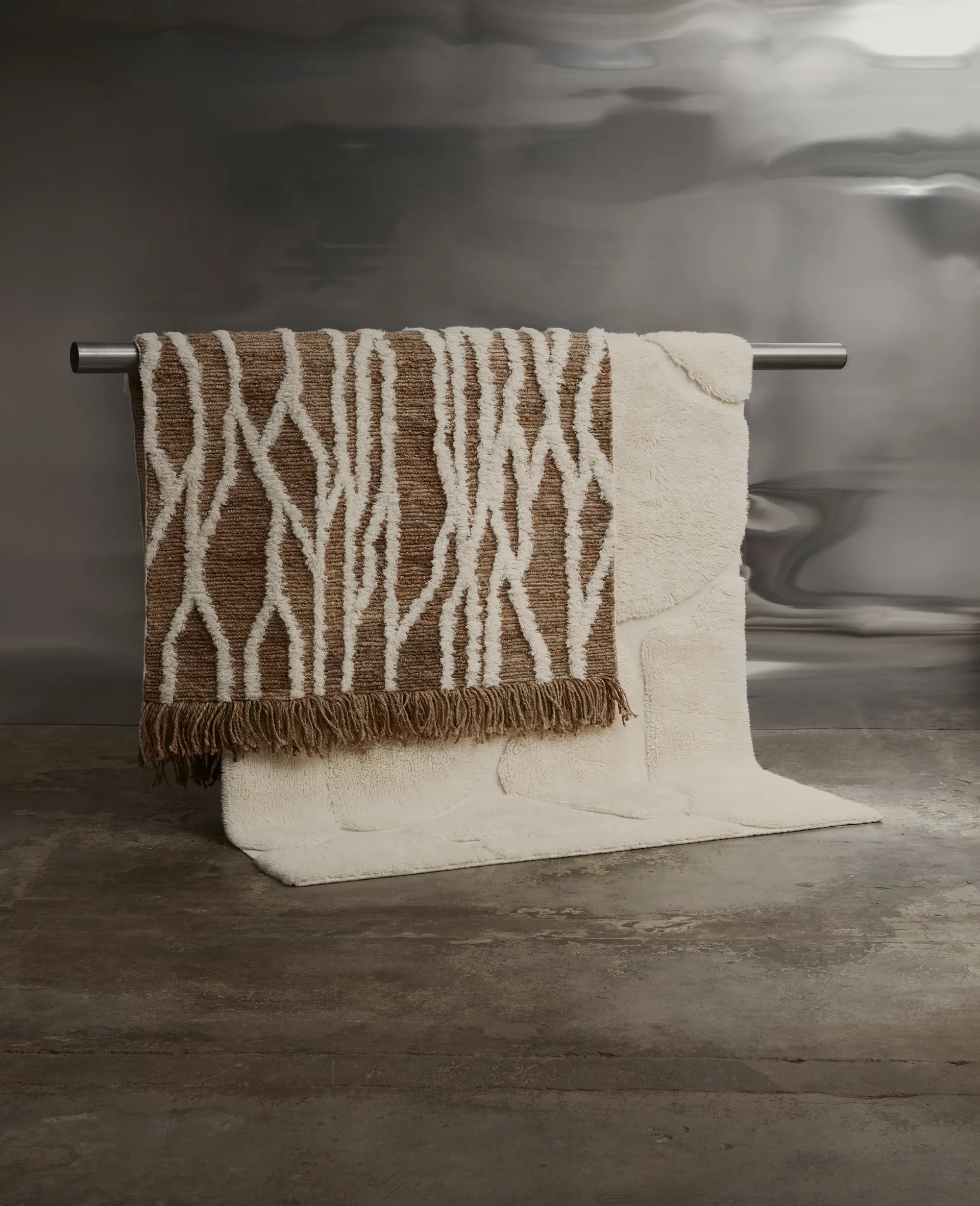 Wahl jutetæppe 170x240 cm, Brown-offwhite Tinted