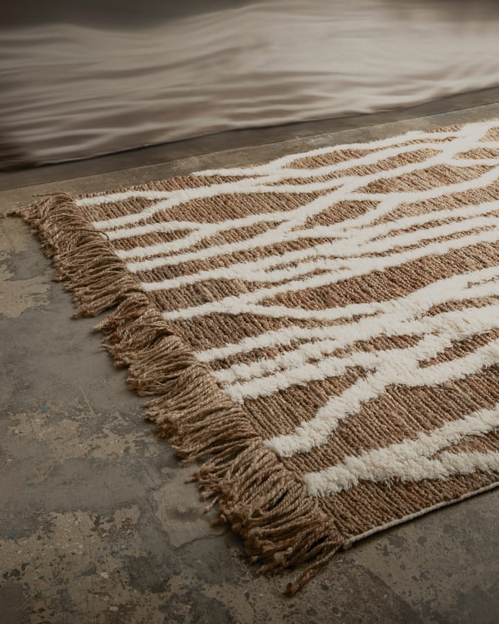 Wahl jutetæppe 170x240 cm, Brown-offwhite Tinted