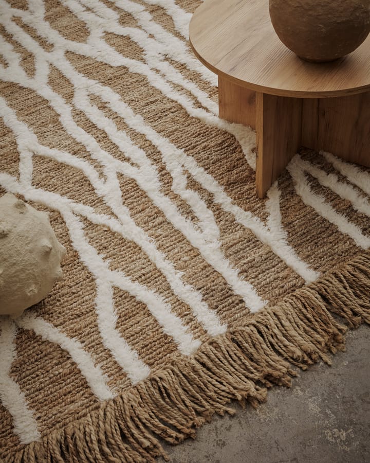 Wahl jutetæppe 170x240 cm, Brown-offwhite Tinted