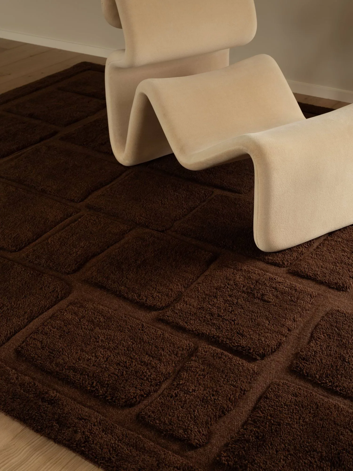 Wandel uldtæppe, Brown, 250x350 cm Tinted