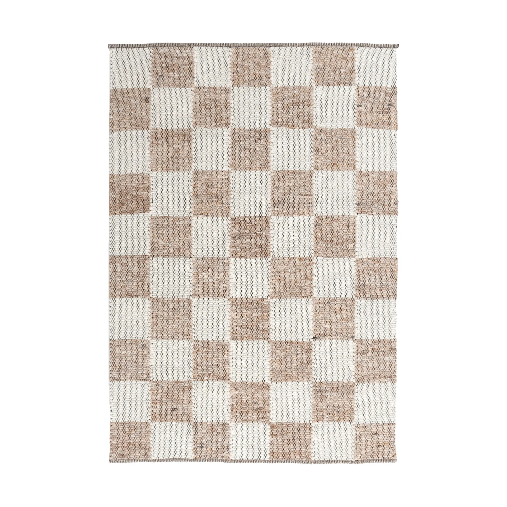 Gotland Design måtte Special Edition, Light brown-white nr. 2412, 140x200 cm Tisca