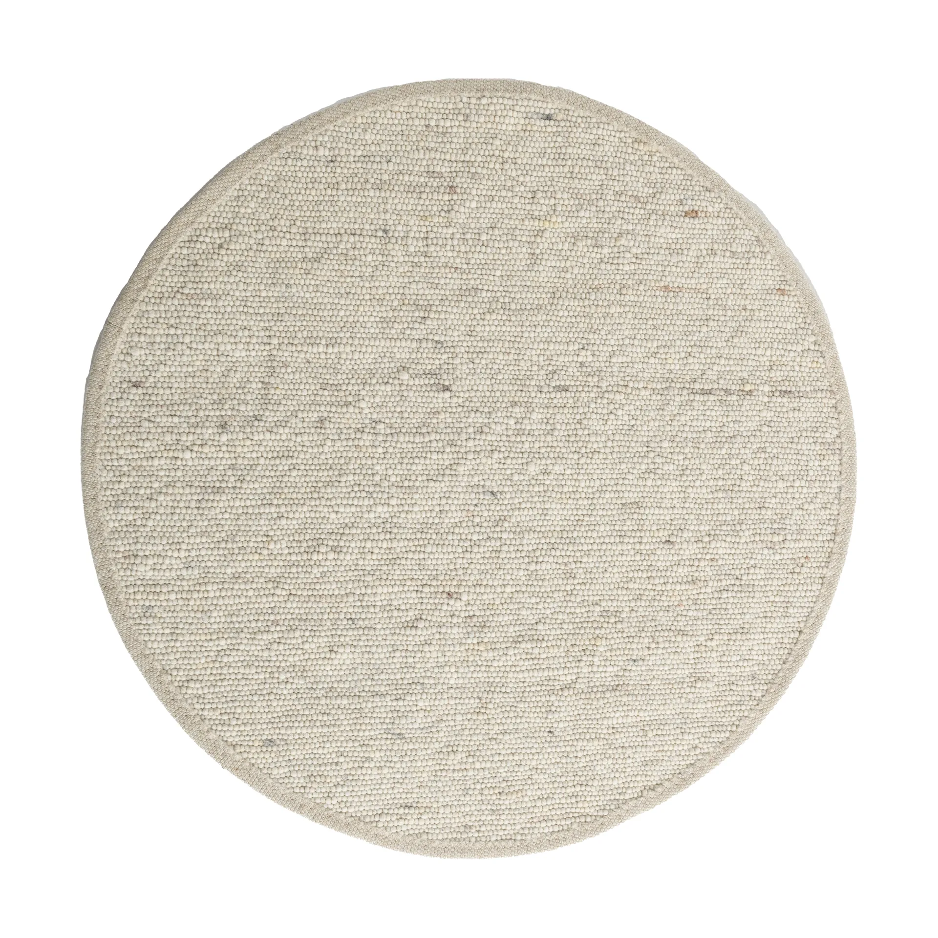 Sierrafil round måtte, Natural white nr. 11, Ø170 cm Tisca
