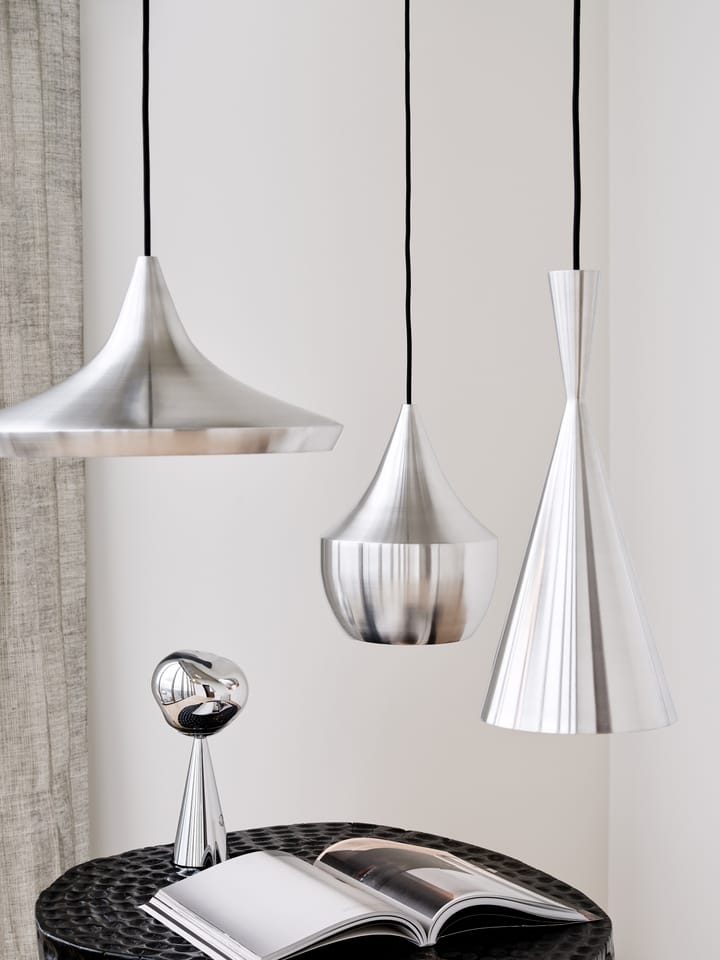 Beat Unbeaten wide lampeskærm Ø36 cm, Aluminium Tom Dixon