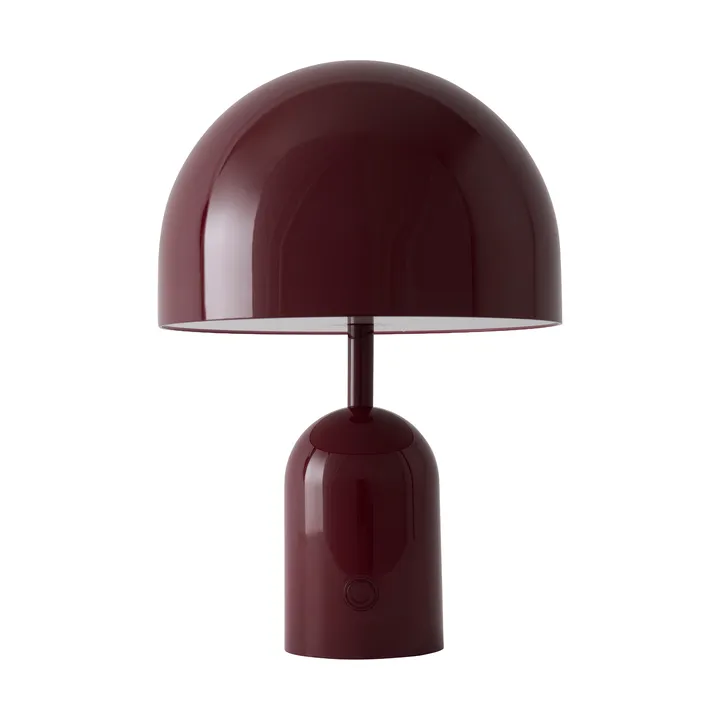 Bell bærbar LED-bordlampe 28 cm v.2 - Burgundy (vinrød) - Tom Dixon