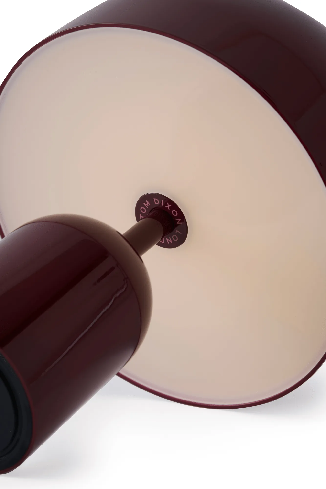 Bell bærbar LED-bordlampe 28 cm v.2, Burgundy (vinrød) Tom Dixon