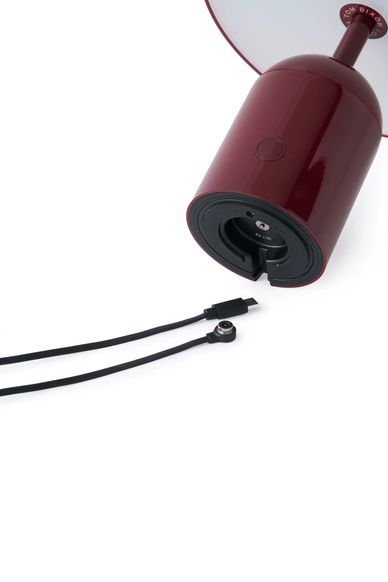 Bell bærbar LED-bordlampe 28 cm v.2, Burgundy (vinrød) Tom Dixon