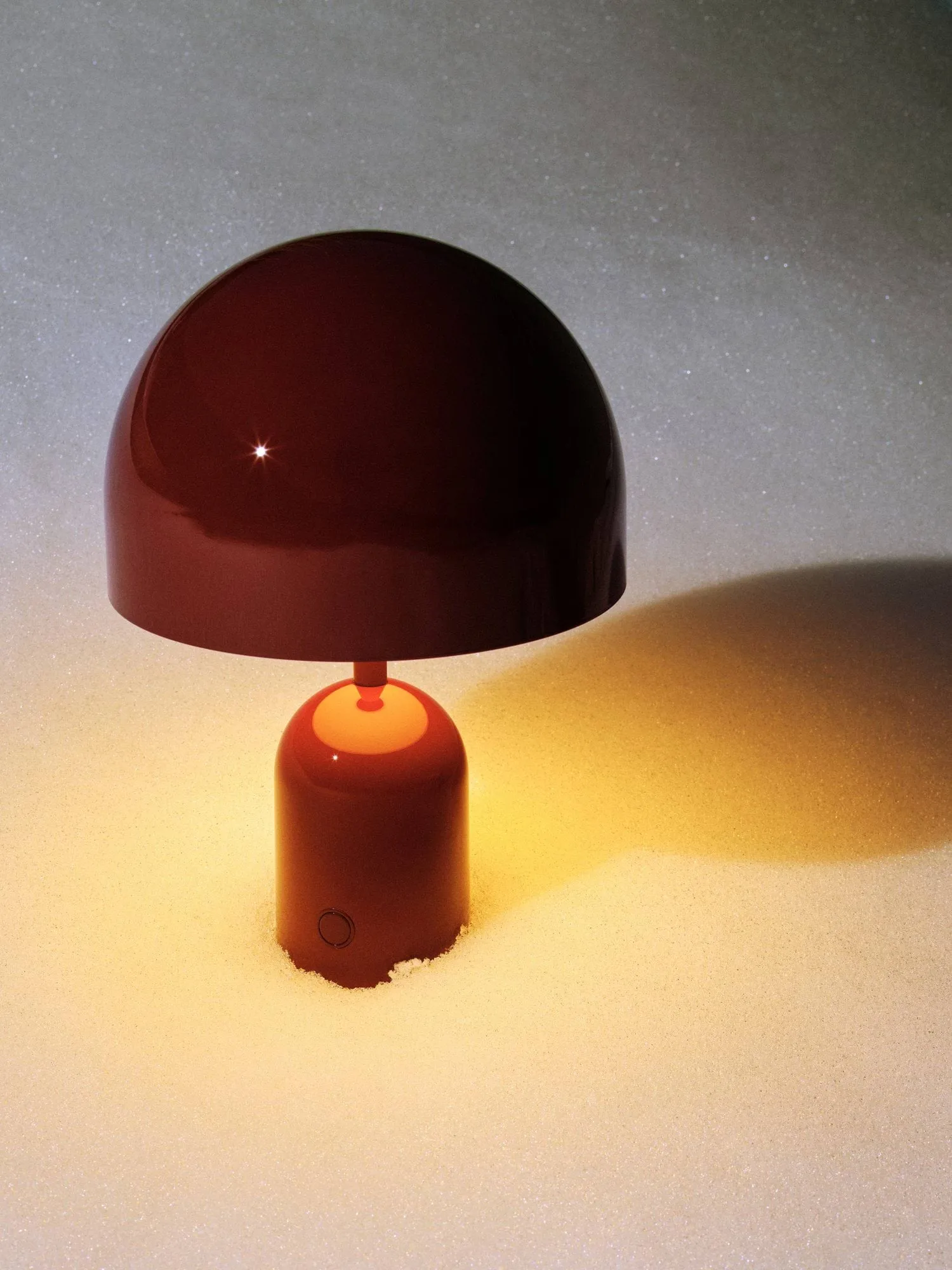 Bell bærbar LED-bordlampe 28 cm v.2, Burgundy (vinrød) Tom Dixon