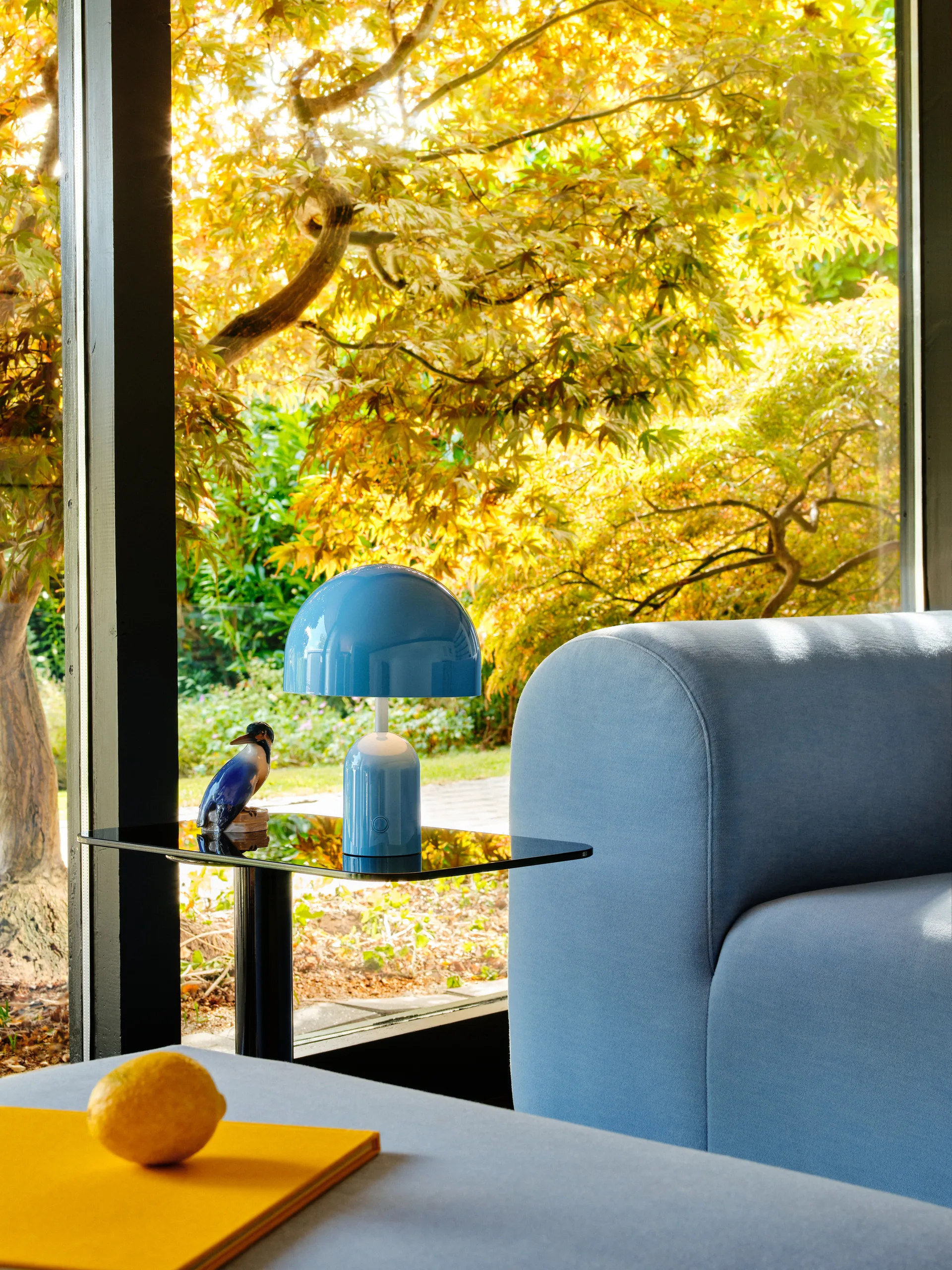 Bell Portable LED-bordlampe 28 cm, Baby Blue Tom Dixon