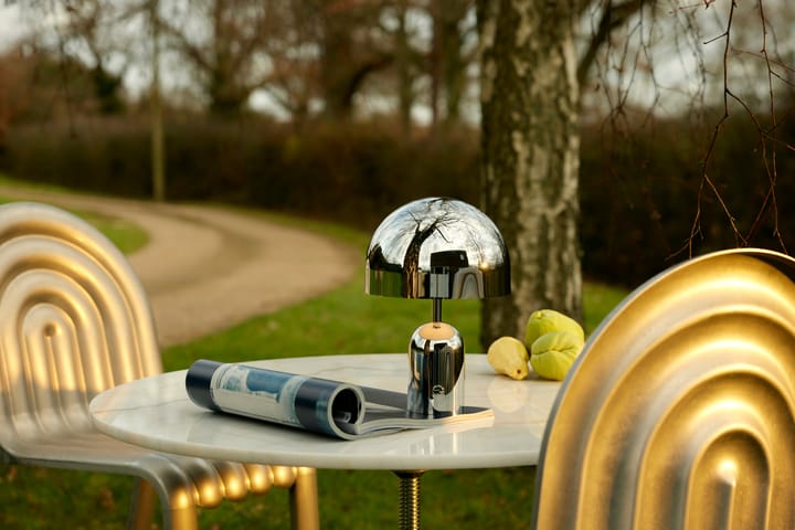 Bell Portable LED-bordlampe 28 cm, Sølv Tom Dixon