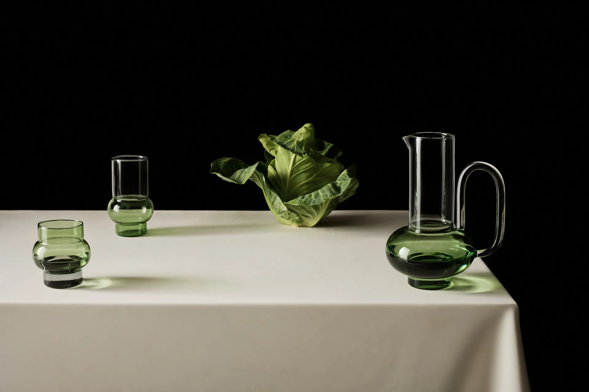 Bump Tall drikkeglas 2-pak, Green Tom Dixon