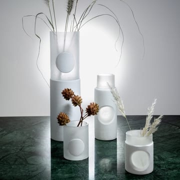 Carved Stem Vase 2-pak - Hvid - Tom Dixon