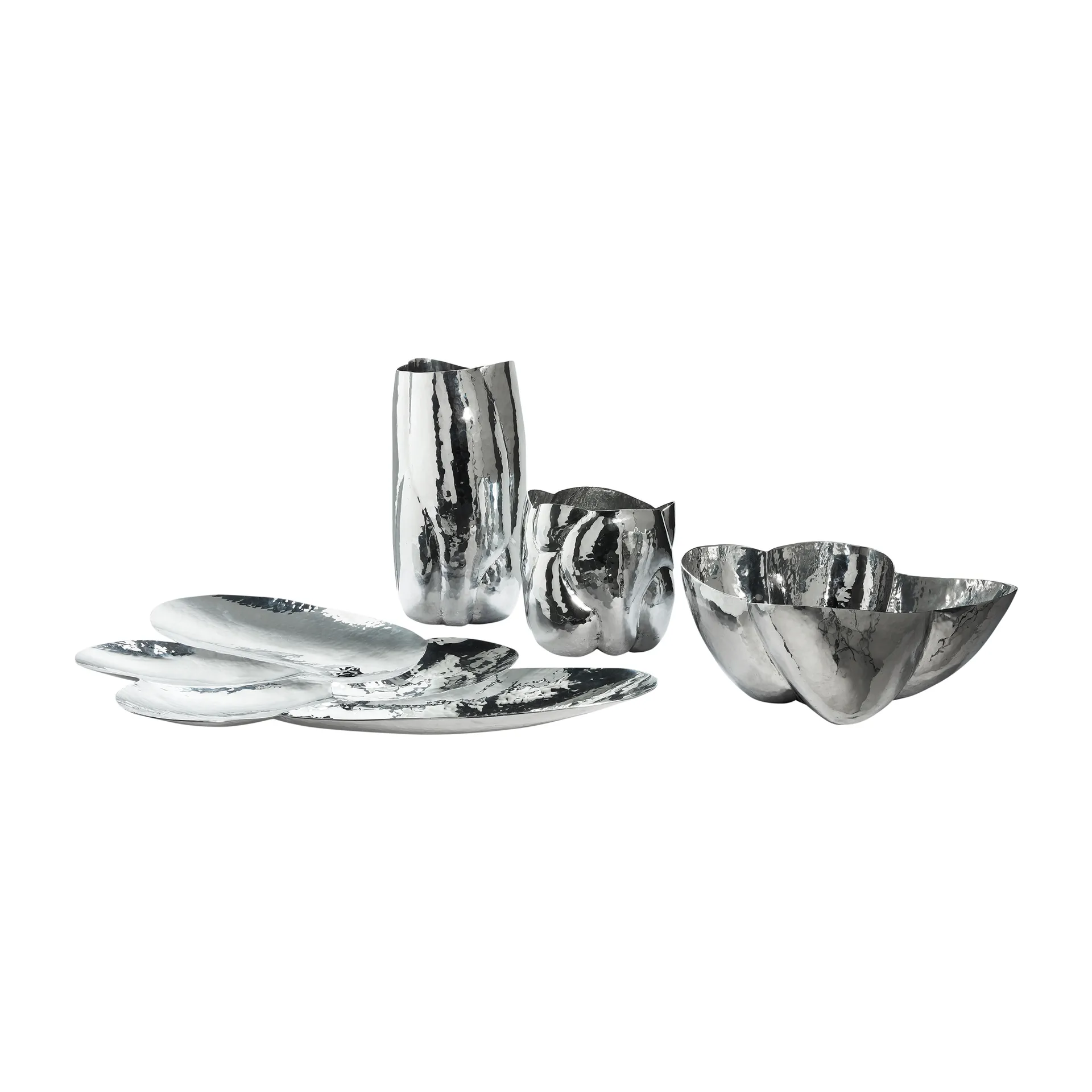Cloud vase høj, Silver Tom Dixon