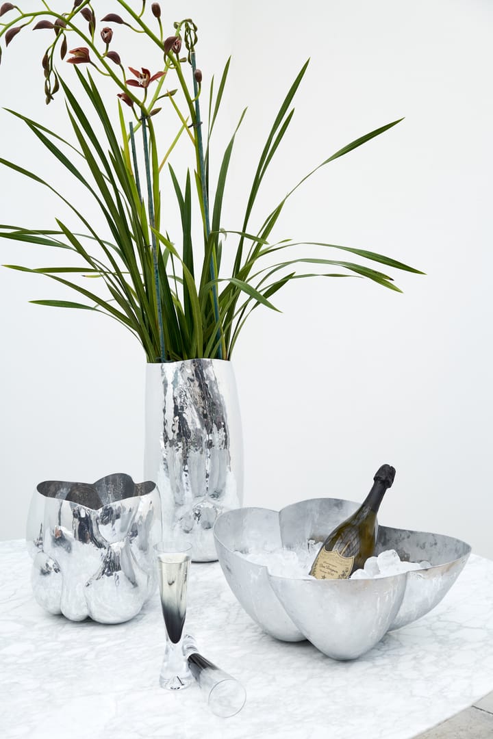 Cloud vase høj, Silver Tom Dixon