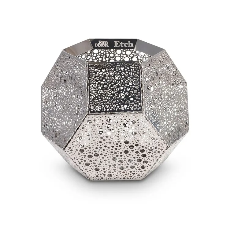 Etch lyslygte, Rustfrit stål Tom Dixon