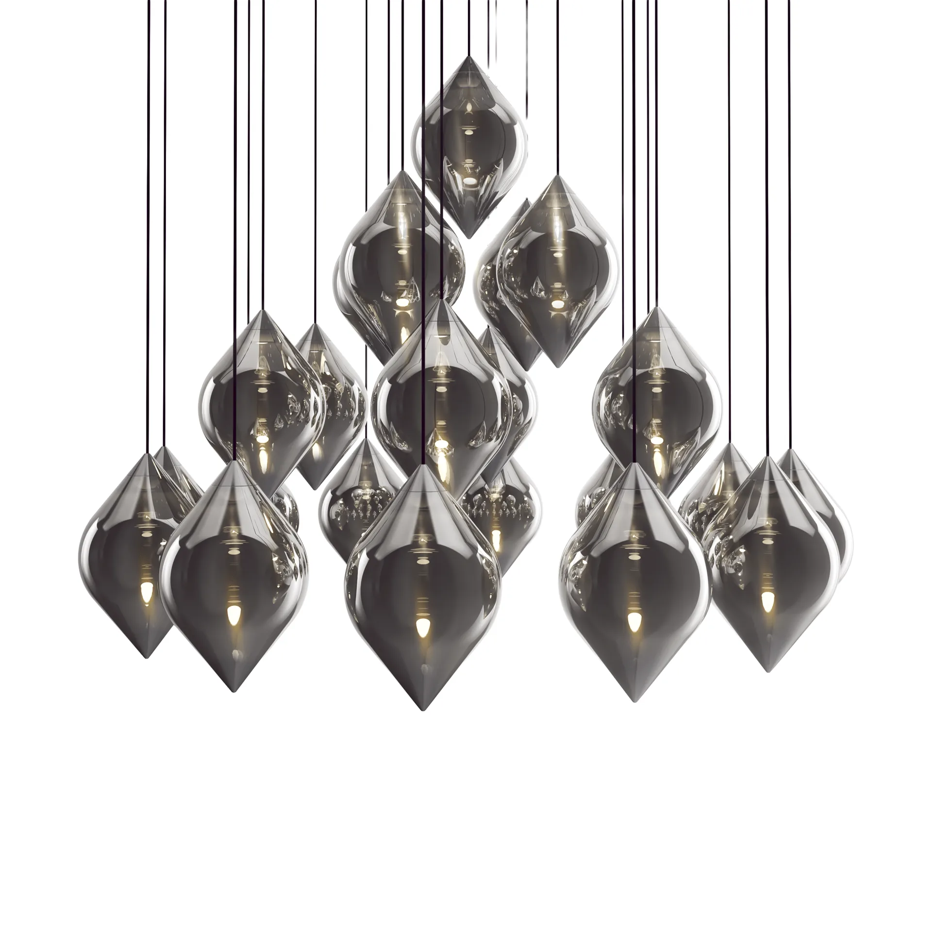 Flare Top pendel, Silver Tom Dixon