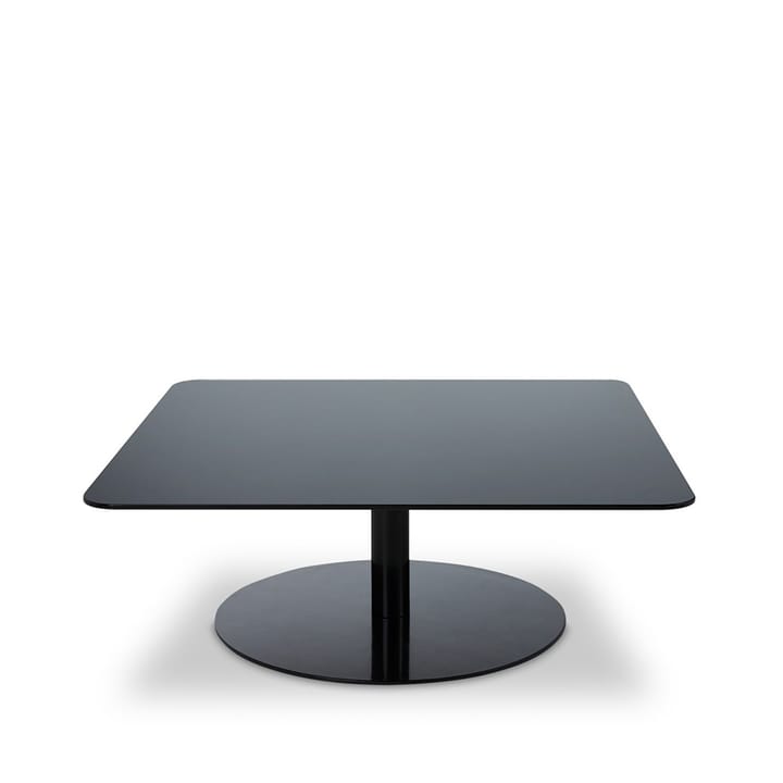 Flash sofabord 80x80 cm - Sort spejlglas-sort stativ - Tom Dixon