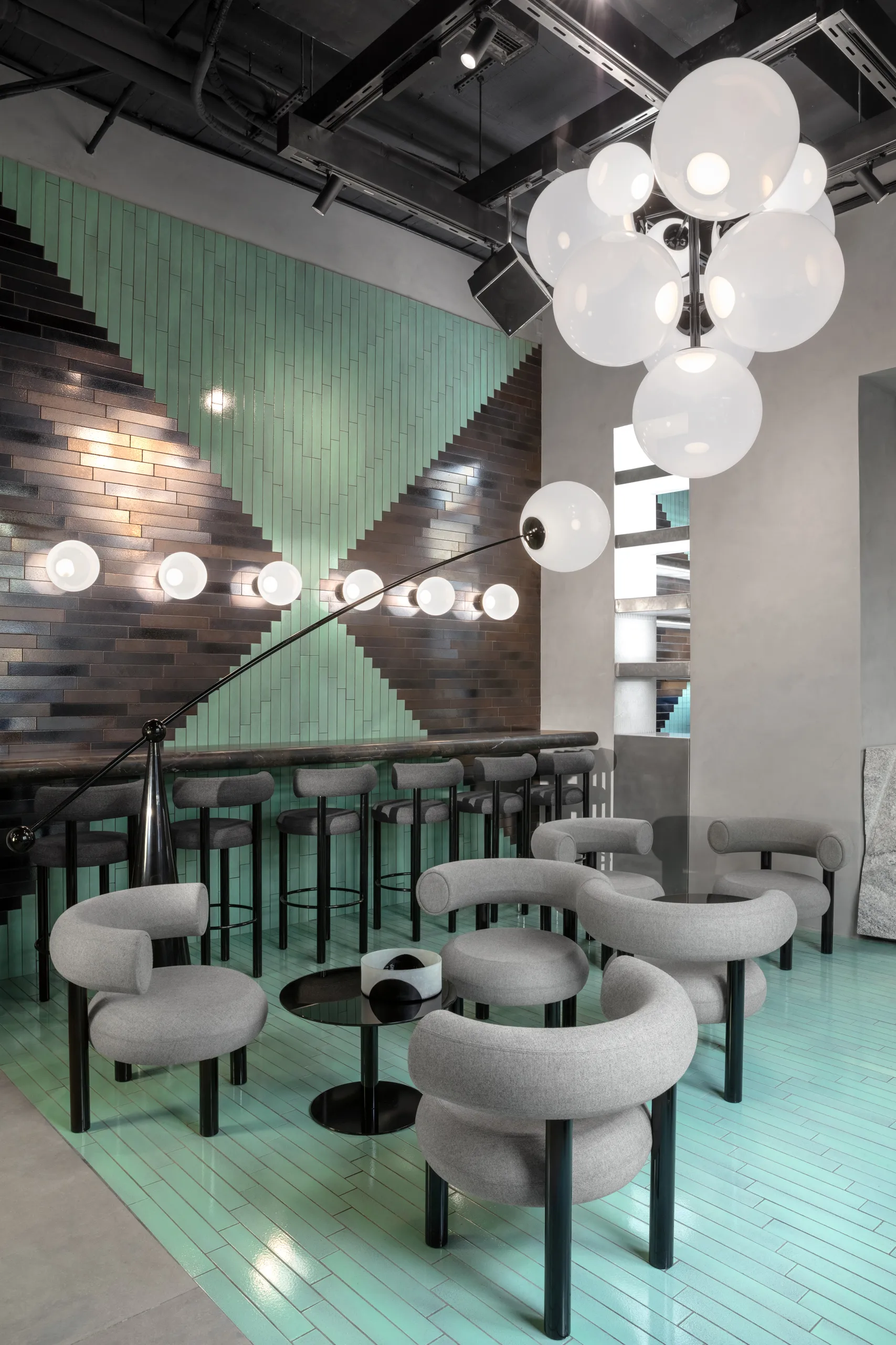 Flash sofabord rundt, Sort-sort stativ Tom Dixon