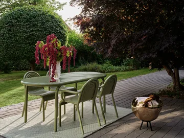 Groove Obround spisebord - Moss, 86x186 cm - Tom Dixon