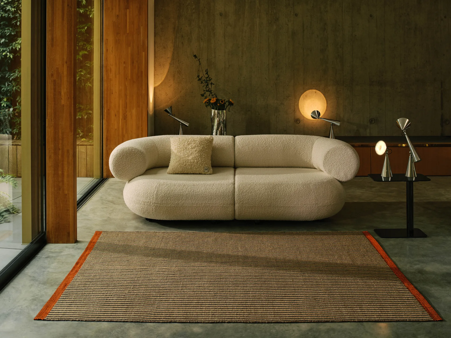 Line tæppe, Sort 170x240 cm Tom Dixon