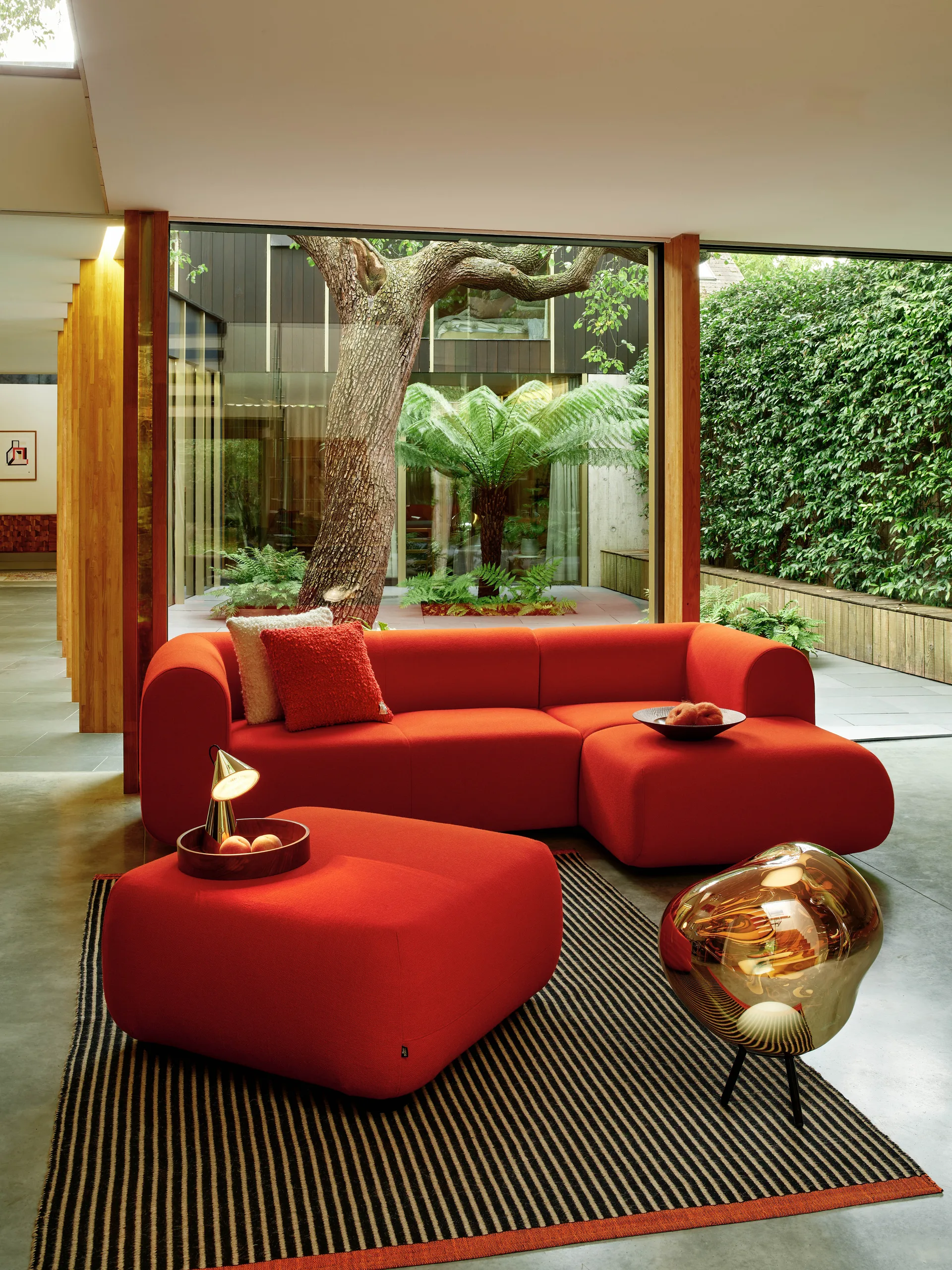 Line tæppe, Sort 170x240 cm Tom Dixon