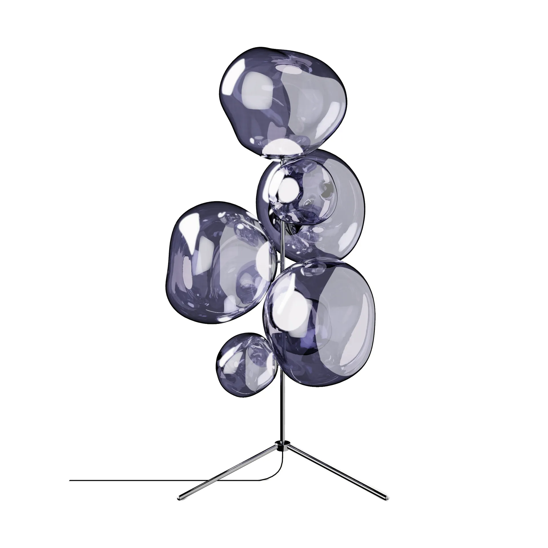 Melt Chandelier gulvlampe LED 175 cm, Smoke Tom Dixon
