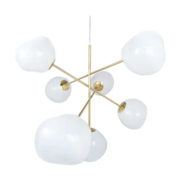Melt Chandelier large lysekrone LED 196 cm - Opal-gold - Tom Dixon