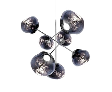 Melt Chandelier large lysekrone LED 196 cm - Smoke  - Tom Dixon