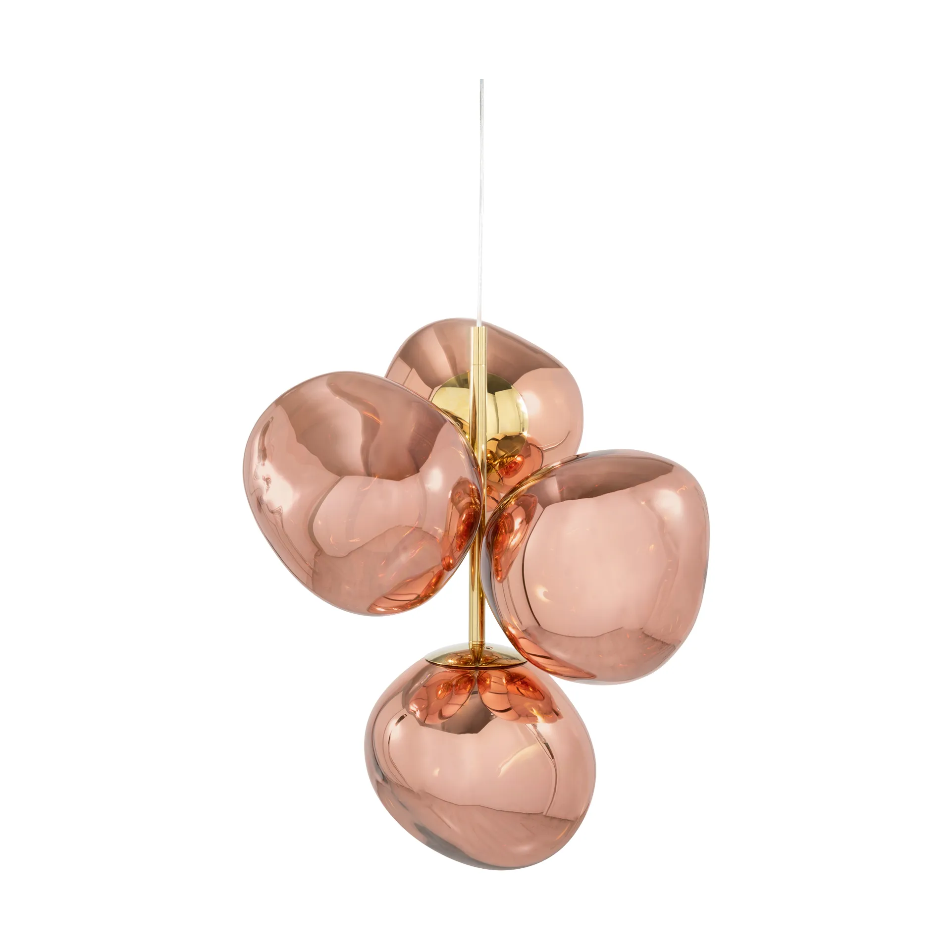 Melt Chandelier mini lysekrone LED 63,4 cm, Copper Tom Dixon