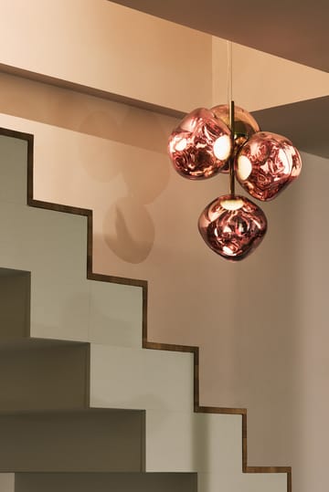 Melt Chandelier mini lysekrone LED 63,4 cm - Copper - Tom Dixon