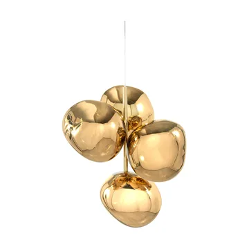 Melt Chandelier mini lysekrone LED 63,4 cm - Gold - Tom Dixon