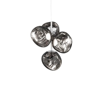 Melt Chandelier mini lysekrone LED 63,4 cm - Silver - Tom Dixon