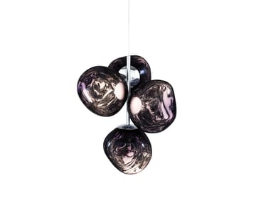 Melt Chandelier mini lysekrone LED 63,4 cm - Smoke - Tom Dixon