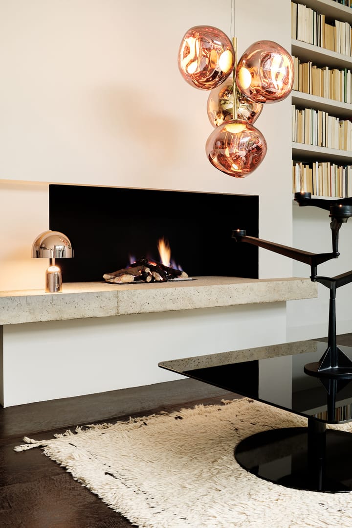 Melt Chandelier small lysekrone LED 103 cm, Copper Tom Dixon