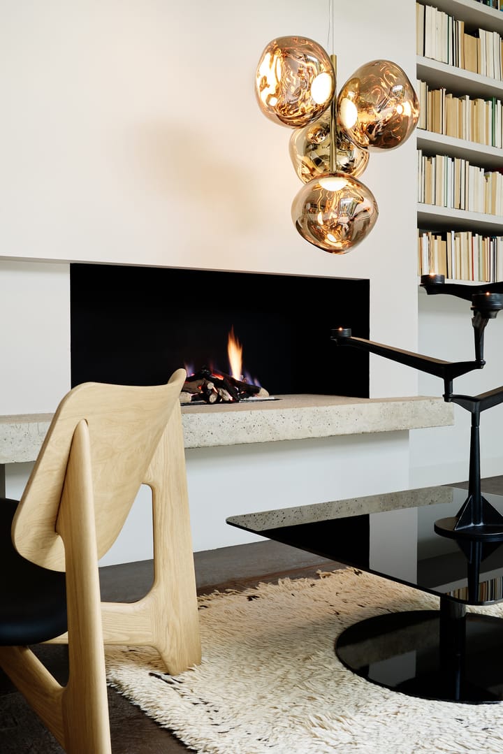 Melt Chandelier small lysekrone LED 103 cm, Gold Tom Dixon