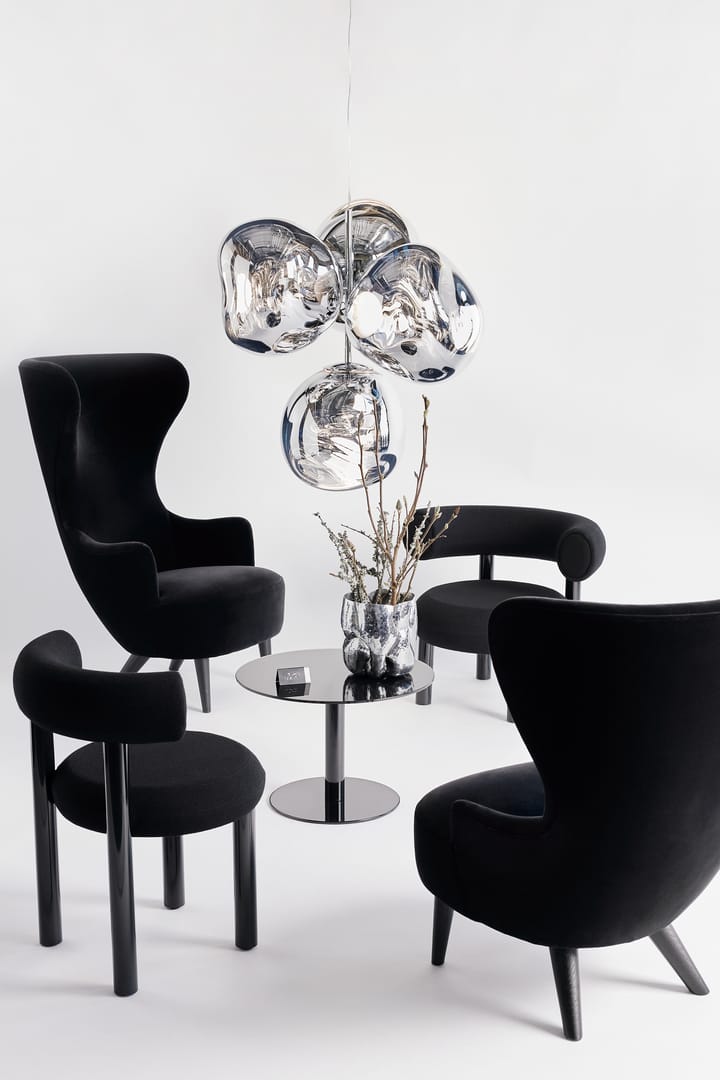 Melt Chandelier small lysekrone LED 103 cm, Silver Tom Dixon