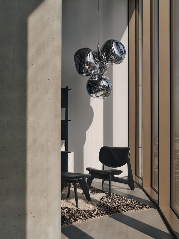 Melt Chandelier small lysekrone LED 103 cm, Smoke Tom Dixon