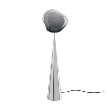 Melt Cone fat gulvlampe LED 174,5 cm - Nikkel-sølvfarvet - Tom Dixon