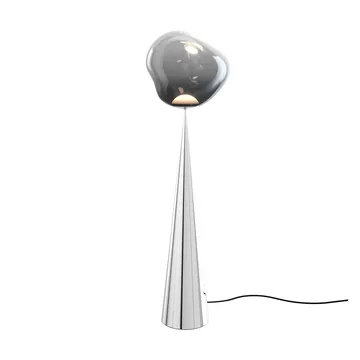 Melt Cone fat gulvlampe LED 174,5 cm - Nikkel-sølvfarvet - Tom Dixon