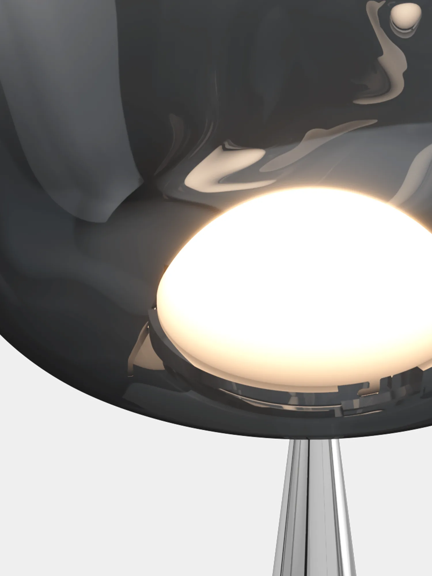 Melt Cone fat gulvlampe LED 174,5 cm, Nikkel-sølvfarvet Tom Dixon