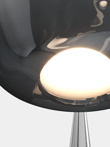 Melt Cone fat gulvlampe LED 174,5 cm - Nikkel-sølvfarvet - Tom Dixon