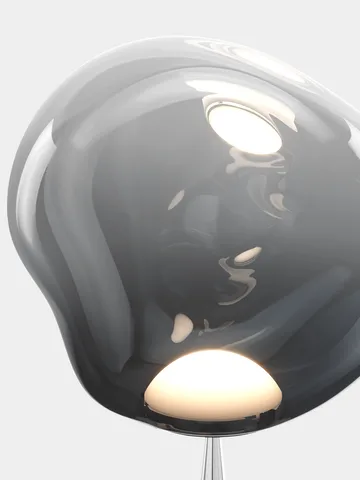 Melt Cone fat gulvlampe LED 174,5 cm - Nikkel-sølvfarvet - Tom Dixon