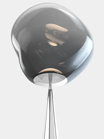 Melt Cone fat gulvlampe LED 174,5 cm - Nikkel-sølvfarvet - Tom Dixon