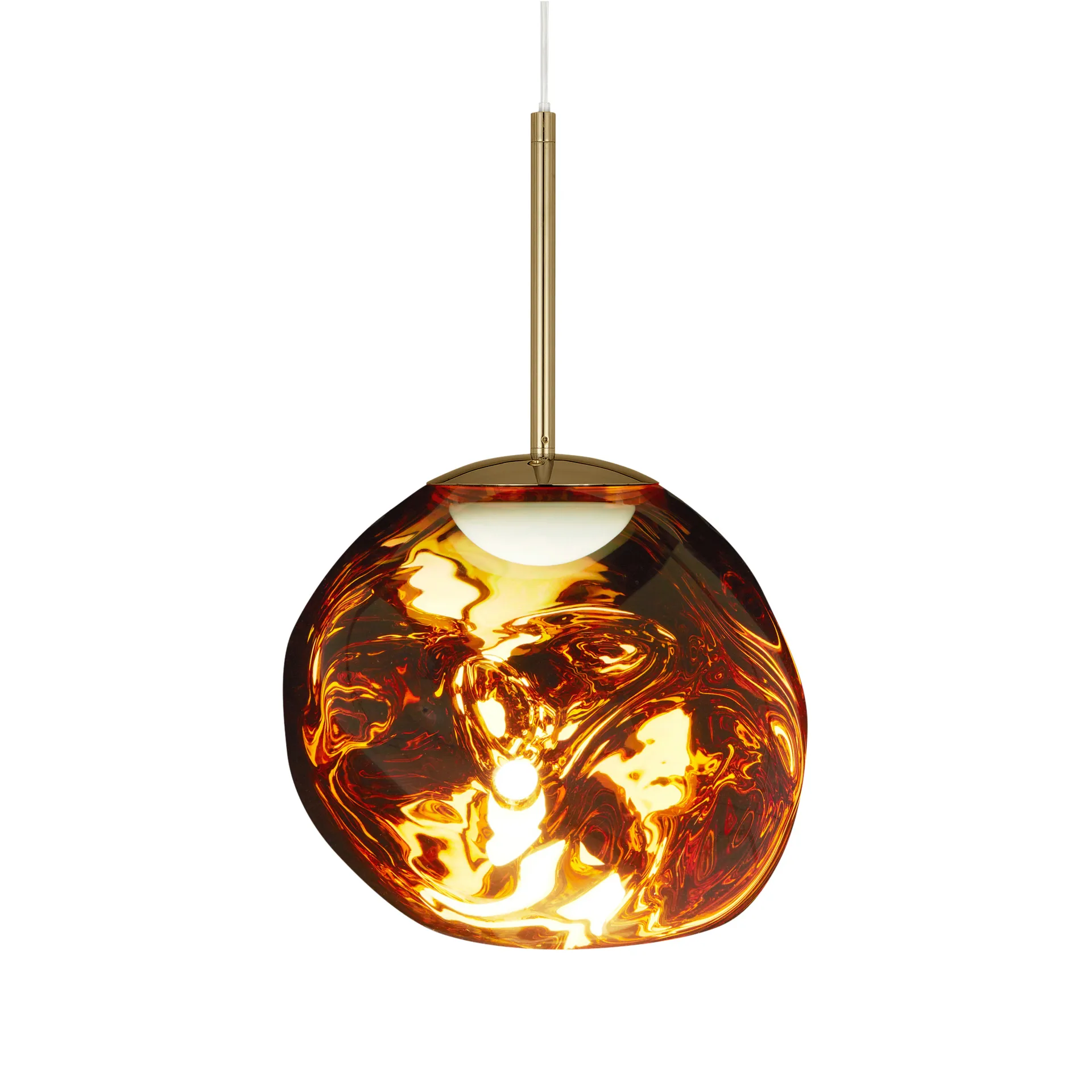 Melt pendel LED, Gull, mini 27x28 cm Tom Dixon