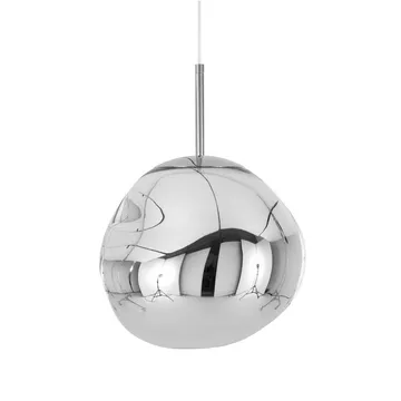 Melt pendel LED - Krom, mini 27x28 cm - Tom Dixon