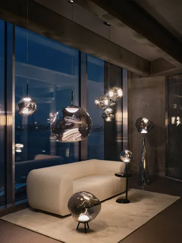 Melt pendel LED - Nickel - Tom Dixon