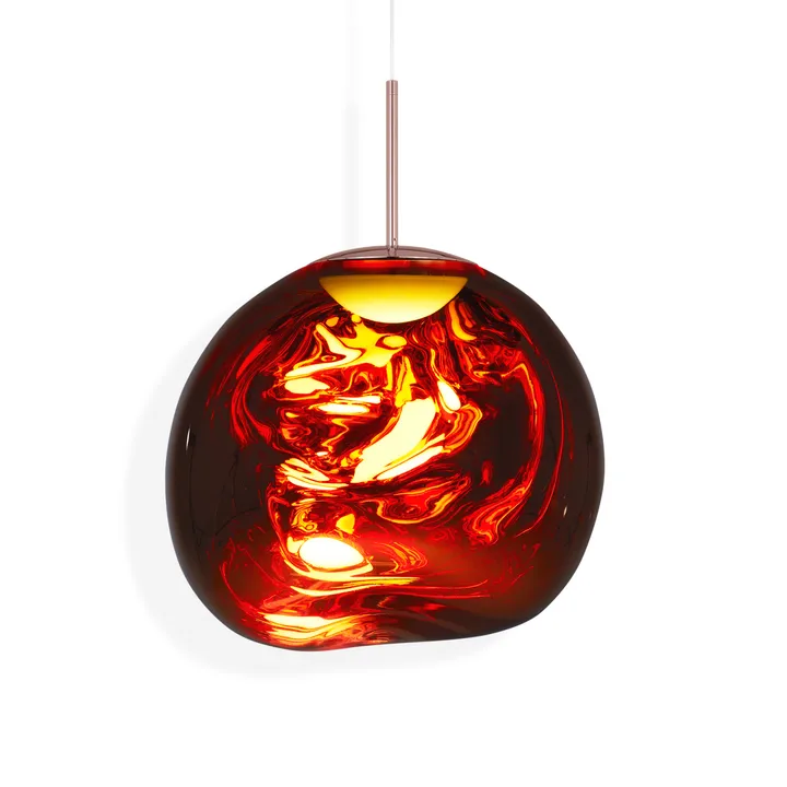Melt pendellampe LED - Copper (kobber), medium 50x50 cm - Tom Dixon