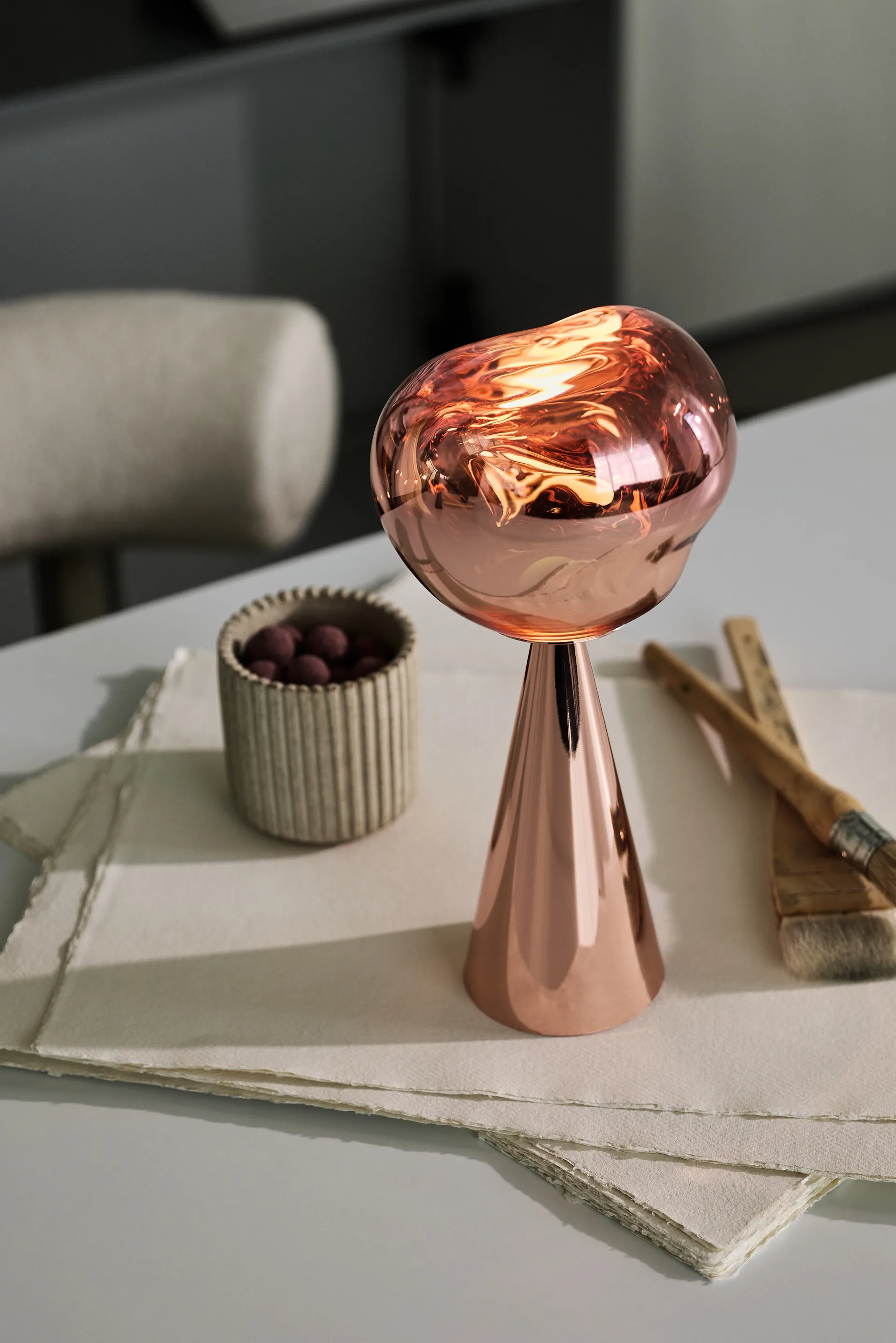 Melt Portable bordlampe, Copper Tom Dixon