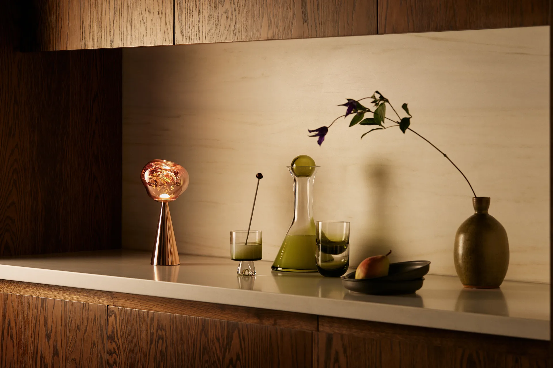 Melt Portable bordlampe, Copper Tom Dixon